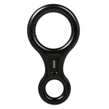 Professional 35KN Figure Eight Descender Secure Climbing for Outdoor Adventures Black