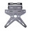general License Plate Stand Adjustable Brackets for Motorcycle Electric Bikes Black 1