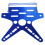 Versatile Motorcycle Number Plate Brackets with Simple Installation for Ridings Blue 1
