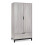 Bali 2 Door 1 Drawer Wardrobe - Grey Oak 3