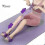 (purple) Multi-Function Resistance Band Set with 6 Tubes for Yoga Stretching Home Gym Workouts 4