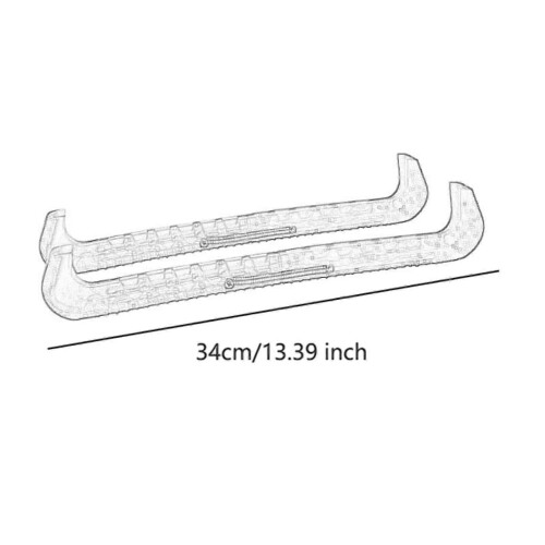 (Grey) 2x Kufenschoner für Eishockey und Eiskunstlauf 1
