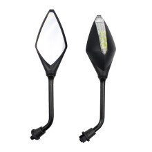 Universal Motorcycle Rear View Mirror 10MM Side Reversing Reflector Mirrors 2pcs Black