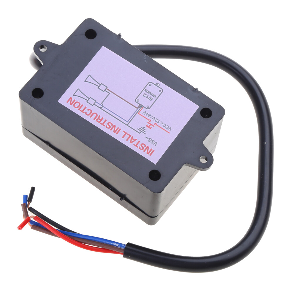 Truck Marine Boat Car Horn Controller Electric Horn Speaker Sound Control Unit 12 Sounds 7754005114059