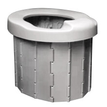 Portable Toilet for Camping for Extra Large Travel Toilet Collapsible Toilet for Gray