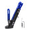 Motorcycle Adjustable Foot Side Support Stand Kickstand Scooter Extendable Stand Blue 1