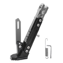 Scooter Replacement Kickstand Adjustable Foot Side with Spring and Screws Titanium color