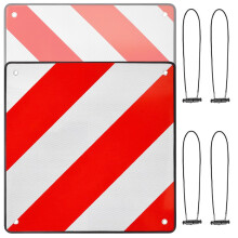 Adjustable Angles Reflective Panel Metal Safety Sign for Bike Carriers & Autos