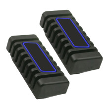 Universal Rubber Brake Pedal Non Slip Strong Foot Pad Quick Fixing for Black and blue