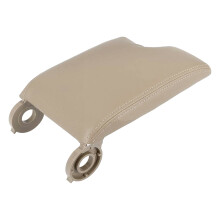 Industrial Grade Leather Synthetic Armrest Center Console Armrest Lid Cover Beige