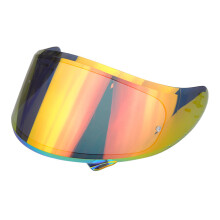 Motorbike Helmets Face Shield Quick Change For Daytime Use on AVA G318 Shaft Golden red