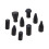 Car Dent Repair Tool Accessories Pit Removal Leveling Hammer Heads Replacement 9Pcs 1