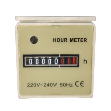 Industrial Hour Meter 220V-240V 50Hz Timers Counter Air Conditioner Hourmeter