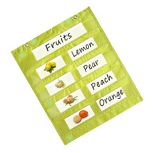 Magnetic Classroom Pocket Chart for Whiteboard Green