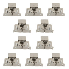 10x Vintage Double Roller Cabinet Lock Latch for Camper Cupboard Furniture nickel plated