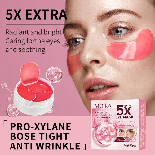 (red) Eye mask patch reduces dark circles, eye bags, and improves fine lines 2