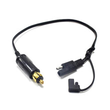 DIN Hella Powerlet Plug to SAE Battery Adapter for Motorcycles Connector Cable