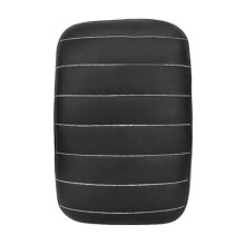 Motorcycle Pad Seat for 883 1200 Rectangular Suction Cup Rear Leather horizontal stripes