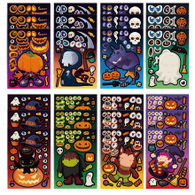 8/16/24/32x Halloween Stickers Pumpkins Stickers Skeleton Stickers for Window 24 pictures