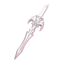Cute Sword-like Gel Pen Black Gel Pen 0.5mm Refillable for Office Staff Writing Silver