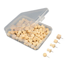 Pack of Push Pins Soft Wood Woodworking Nails for Cork Board Office Map Marking 20 pieces