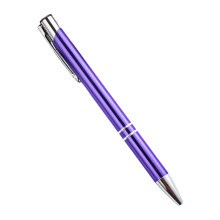 Stylish Metal Retractable Ballpoint Pens Business Signature Pen for Writing Purple