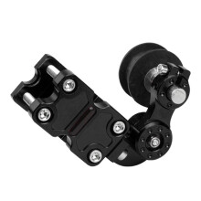 Chain Roller Guide Spring Drive Roller Pulley Slider Tensioner Adjuster Bike Black