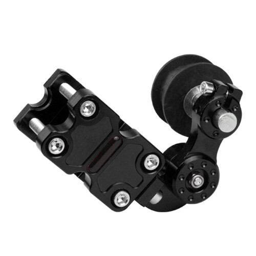 Chain Roller Guide Spring Drive Roller Pulley Slider Tensioner Adjuster Bike Black