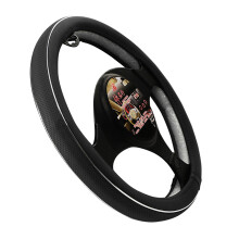Car Styling Steering Wheel Cover Skidproof Comfortable Microfiber Leather Black