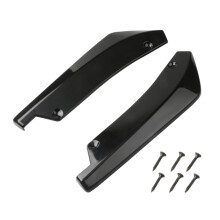 Winglet Side Skirt Extension Lip Spoiler Diffuser Splitter Car Side  Skirt Black