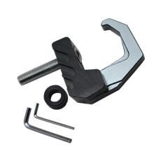 Foldable Motorcycle Handlebar Hook Electric Bike Hanging Bag Claw Helmet Titanium color