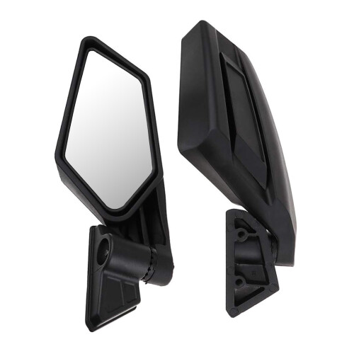 1 Pair UTV Side View Mirrors Rearview Mirror Adjustable Suiatble for Original