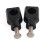 1 Pair 25mm Universally Motorcycle Handlebar Risers Handlebar Clamp Mount Adapter Black 1