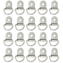 20Pcs D-Ring Tie Down Anchors Heavy Duty Metal Mounting Clip for Cargo Trailer E
