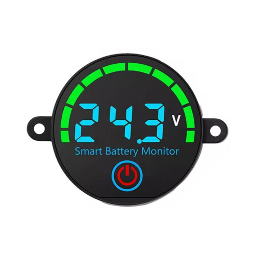 LED Battery Level Indicator Digital Voltmeter with Screw Hole Voltage Charge Tester Lithium Battery Capacity Board 1