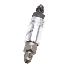 Motorcycle Front Brake Caliper Quick Removal Cover Brake Line Guard AN3 Fitting Silver B