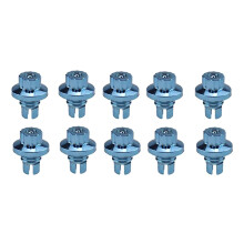 10Pcs Wheel Rivets Nuts Universal Caps Lip Screw Bolt Tires Rim Cover Decorations Blue