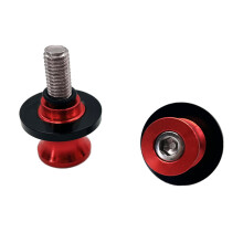 Swingarm Spools Slider Stand Screw 6mm 8mm 10mm Bolts Decors Motorcycle Accessory Red 6MM