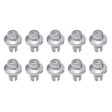 Plastic Spikes Car Wheel Rivets For Wheel Rim Caps Lip Screw Bolt Tires Decors Silver