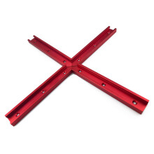 4Pcs Woodworking Chutes Cross Track Connectors T-Track Intersections Part Aluminum 200mm
