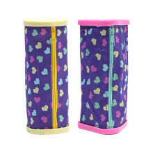 Large Compartment Pen Pouches Multipurpose Pen Case Pencil Bag Travel Yellow plus pink