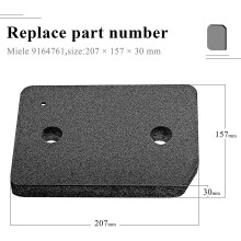 5 PCS Replacement Dryer Filter for 9164761 for Dryer Heat Pump Dryer Filter Mat for ACTIVE TDB230WP TCE530WP,Etc