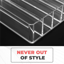 Makeup Organizer, Compact Makeup Palette Organize, 7 Sections Cosmetics Storage Box for Bathroom Countertops, Vanities