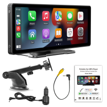 Caméra embarquée 10,26 pouces (2023) avec lecteur multimédia intelligent, commande vocale, enregistreur vidéo numérique (DVR), Bluetooth, radio F