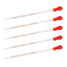 Glass Scale Graduated Dropper Liquid Pipette, 0.5ml, 1ml, 2ml, 3ml, 2ml free for red ski