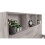 Bali Bookcase Headboard Bed 150cm - Grey Oak 4