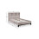 Bali Bookcase Headboard Bed 150cm - Grey Oak 5