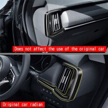 Für CX-60 2022 2023 GläNzend Schwarz Auto Front Armaturenbrett Air Vent Outlet Abdeckung Zierrahmen Aufkleber ZubehöR RHD