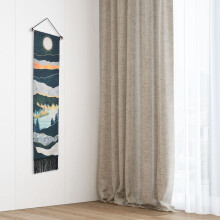 1Set Schmaler Tapisserie Wandbehang Lange Landschaftsmalerei Natur Landschaft Tapisserie für Zuhause Schlafzimmer Vertikaler Wandteppich