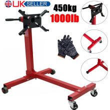 Engine Gearbox Support Stand 1000 lbs 450kg Heavy Duty Swivel Transmission Red
